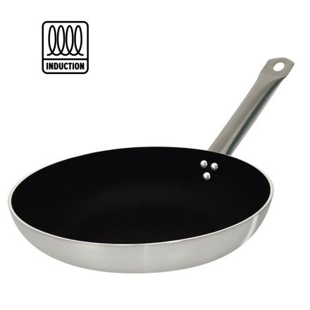 Non-stick pan with double aluminum-steel layer